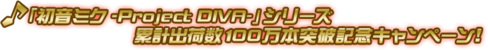 Over 1 Million Units Moved for the Project DIVA Series!