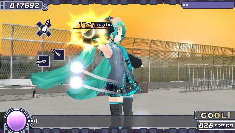 15 And now Miku's singing on the rooftop of a school? This game keeps getting better and better...