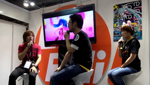 Anime Festival Asia 2012 - Hachioji P Talk Show at LisAni Booth
