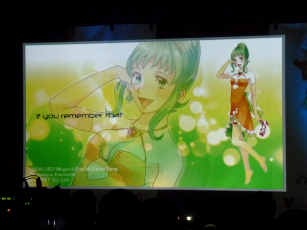 The music video for "Miraculous Encouter" was shown on the screen