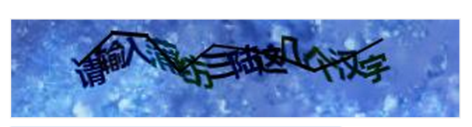 A sample of the captcha used during the miaosha sale. The buyer is asked to write in Chinese four of the characters in the sentence.