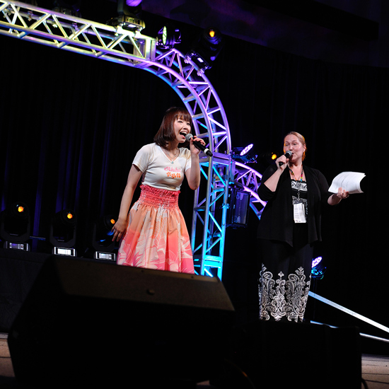 Shimoda and Wilkerson at Opening Ceremonies