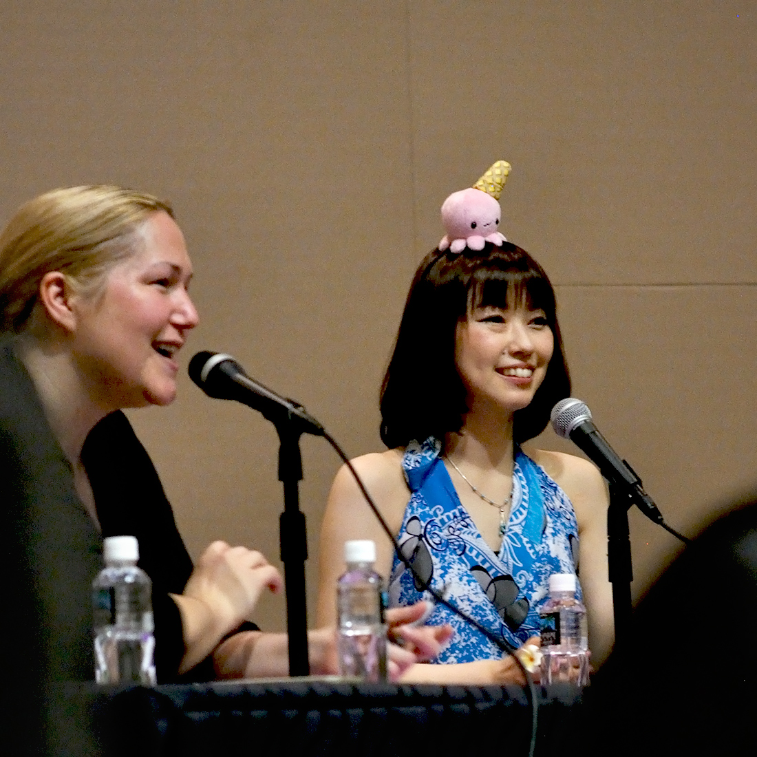 Shimoda (right) and Wilkerson (left) at Saturday's panel